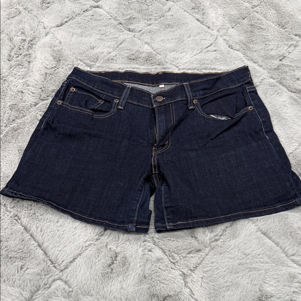 Levi's Women's Dark Indigo Jean Shorts